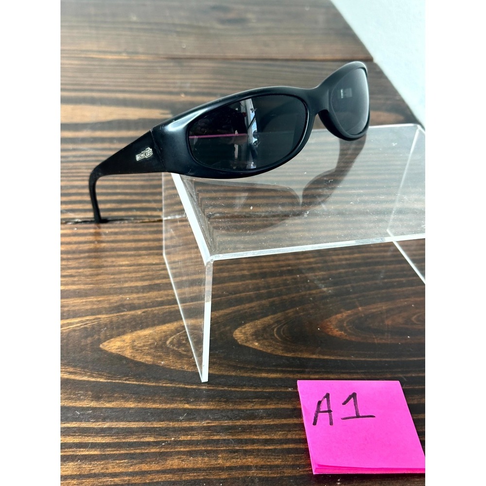 Arnette Catfish Men Black Frame Polarized Wrapped Oval Shape Full Rim Sunglasses